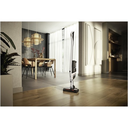 Aspirator vertical Miele Triflex HX2, 3 in 1, 25,2 V, 272 W, 0,5 l, autonomie 60 min, filtru HEPA, perie electrica, Alb