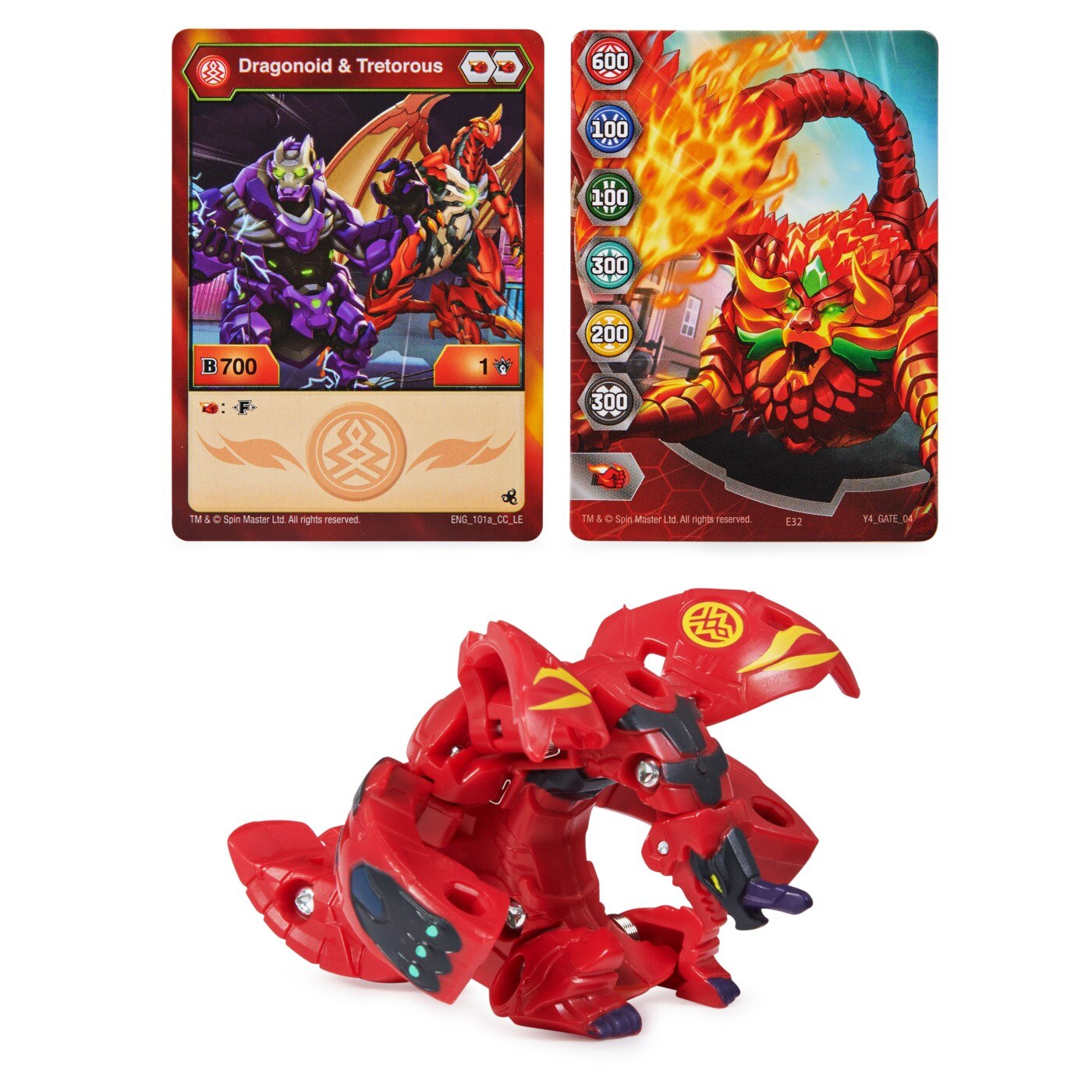 Figurina Bakugan Legends - Dragonoid Tretorous, rosu - eMAG.ro