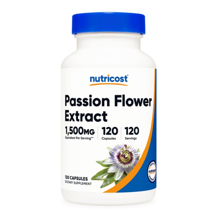 Хранителна добавка Nutricost Passion Flower Extract 1500 mg, 120 капсули