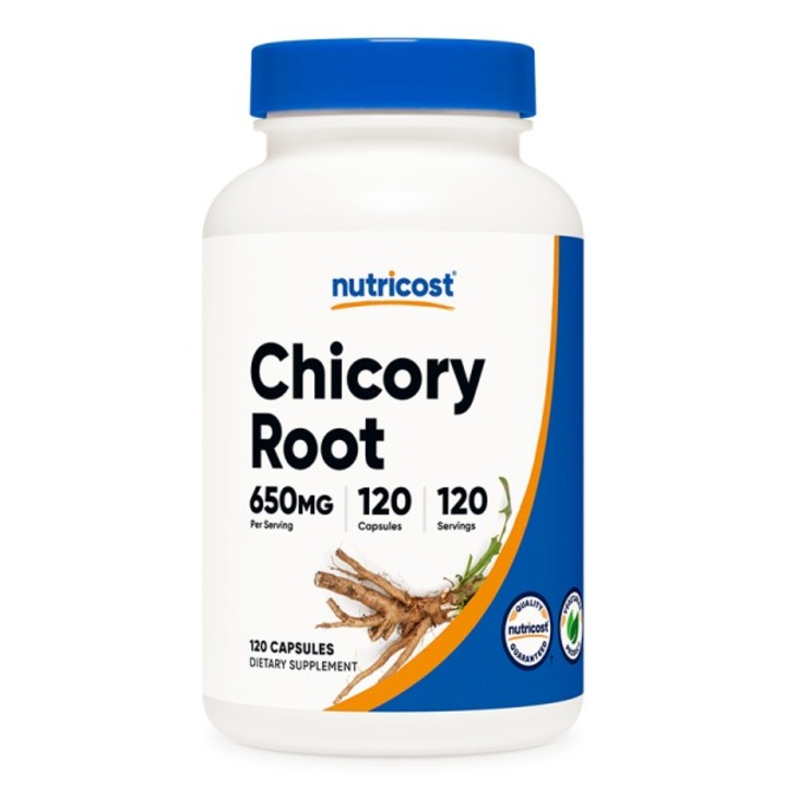 Хранителна добавка Nutricost Chicory Root 650 mg, 120 капсули