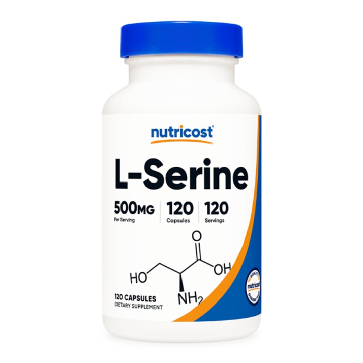 Хранителна добавка Nutricost L-Serine 500 mg, 120 капсули