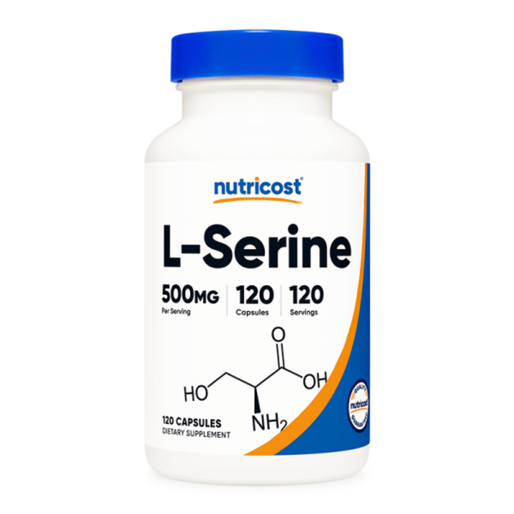Supliment alimenta,r Nutricost, Memorie si concentrare, L-Serina, 500 mg/120 capsule