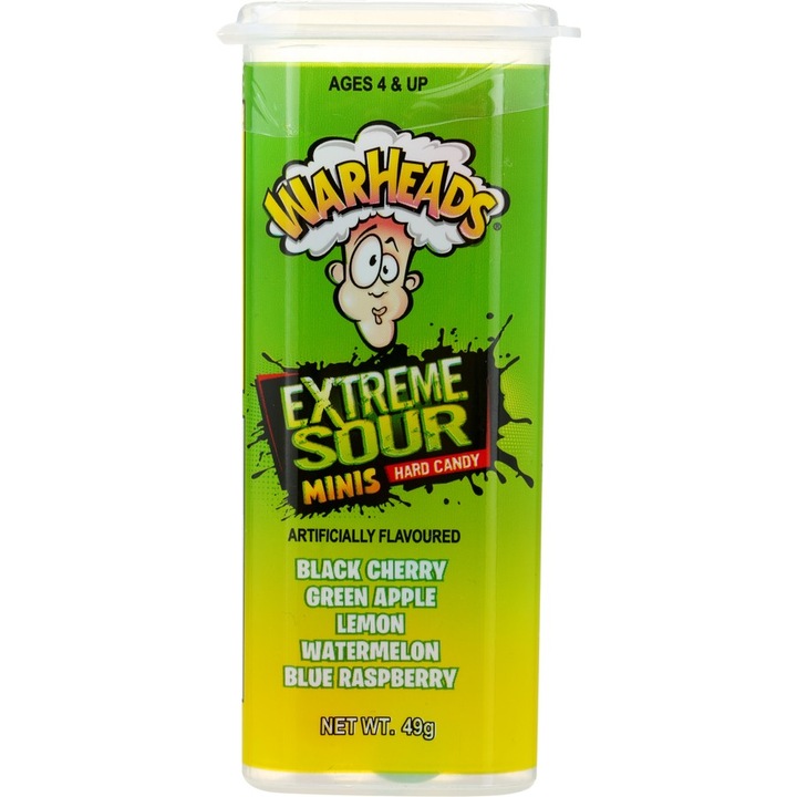 Bomboane Warheads Extreme Sour Candy 49g