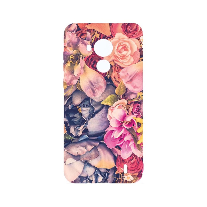 Силиконов калъф BestCase за Nokia C30, Floral, Camera Protection, Clear Silicon 2.0MM, T 5