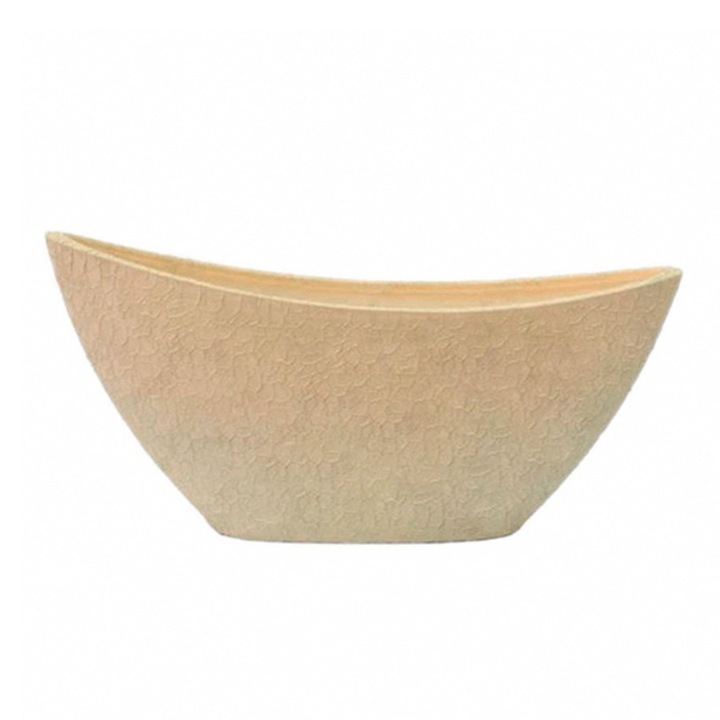 Керамична саксия Лодка,2,5 л., Бежов