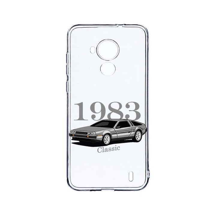 Силиконов калъф BestCase за Nokia C30, Classic Car, Camera Protection, Clear Silicon 2.0MM, T 813