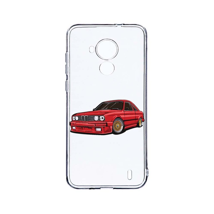 Силиконов калъф BestCase за Nokia C30, Classic Car, Camera Protection, Clear Silicon 2.0MM, T 829