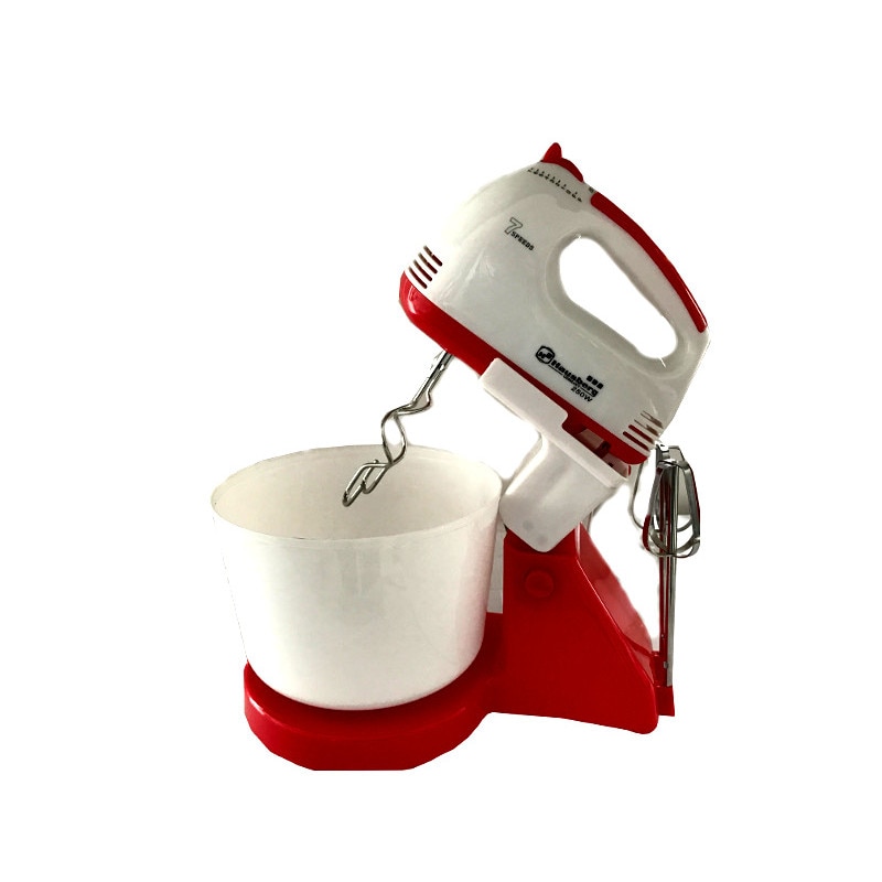 Mixer cu Bol Hausberg HB-3505,250W, 7 Viteze,Alb/Rosu