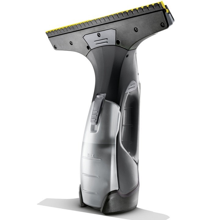 Aspirator pentru geamuri Karcher WV 5 Plus N Black Edition, autonomie 35 min, randament max. 105 m², rezervor 100 ml, recipient pulverizator cu laveta, detergent 20 ml, incarcator, duza lata, duza ingusta, 1.633-467.0, Negru/Galben