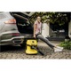 Aspirator umed-uscat Karcher WD 3 V-15/4/20 Car, 1000 W, recipient 15 l, furtun 2 m, functie de suflare, accesorii aspirare auto, filtru cartus, sac de filtrare, 1.628-121.0, Galben/Negru