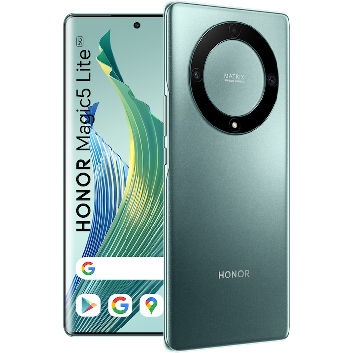 Telefon mobil Honor Magic 5 Lite, Dual SIM, 8GB RAM, 256GB, 5G, Emerald Green