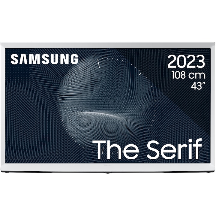 Телевизор Lifestyle Samsung The Serif QLED 43LS01BG, 43" (108 см), Smart, 4K Ultra HD, Клас G (Модел 2023)