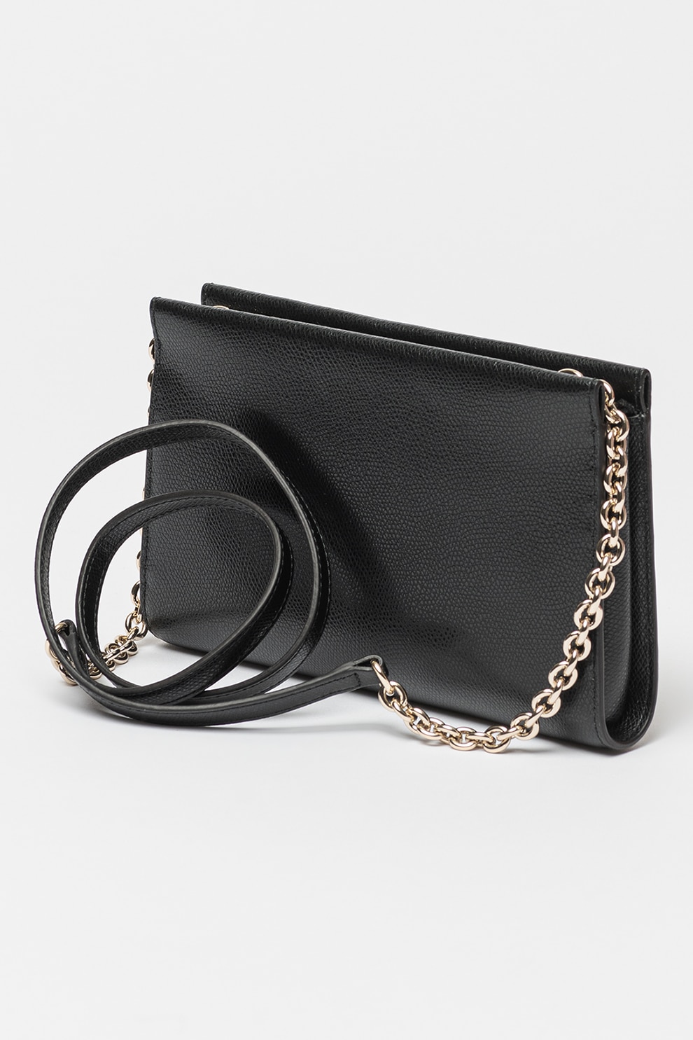 Furla, Geanta crossbody mica din piele Camelia, Negru