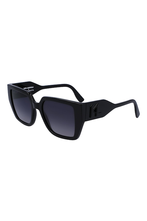 Karl Lagerfeld, Квадратни слънчеви очила с градиента, 52-19-140, Черен