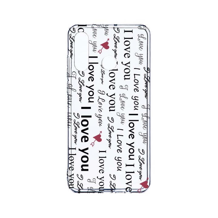 Силиконов калъф BestCase за Huawei P30 Lite, Love me, Camera Protection, Clear Silicon 2.0MM, T 40