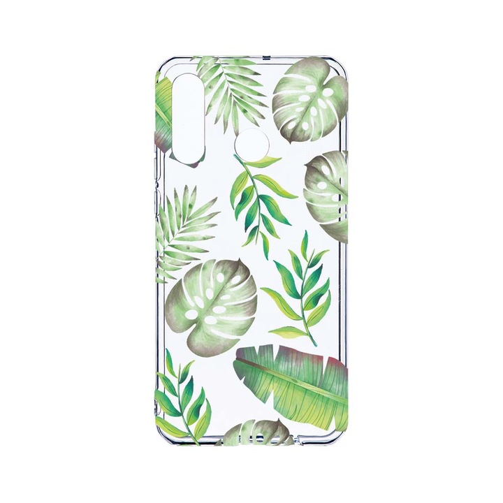BestCase 2MM Clear Szilikon telefontok, Huawei P30 Lite, Tropical, Kamera védelem, strapabíró, T 150