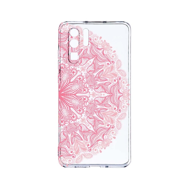 Силиконов калъф BestCase за Huawei P30 Pro, Lace Pink, Camera Protection, Clear Silicon 2.0MM, T 21