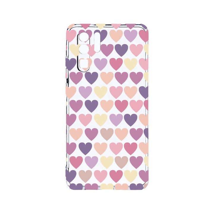 Силиконов калъф BestCase за Huawei P30 Pro, Hearth, Camera Protection, Clear Silicon 2.0MM, T 34