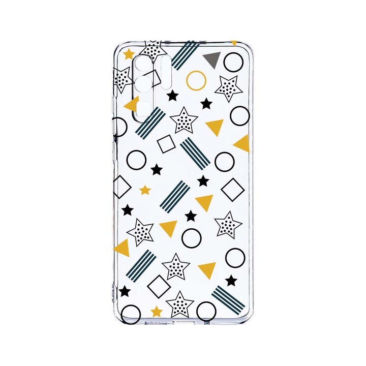Силиконов калъф BestCase за Huawei P30 Pro, Star, Camera Protection, Clear Silicon 2.0MM, T 137