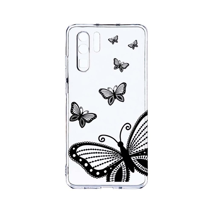 Силиконов калъф BestCase за Huawei P30 Pro, Flowers, Camera Protection, Clear Silicon 2.0MM, T 79