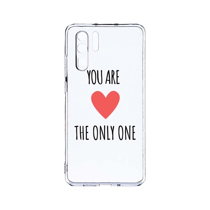 Силиконов калъф BestCase за Huawei P30 Pro, You Are The Only One, Camera Protection, Clear Silicon 2.0MM, T 114