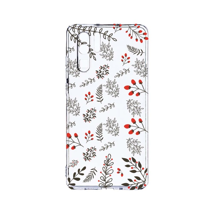Силиконов калъф BestCase за Huawei P30 Pro, Berry, Camera Protection, Clear Silicon 2.0MM, T 153