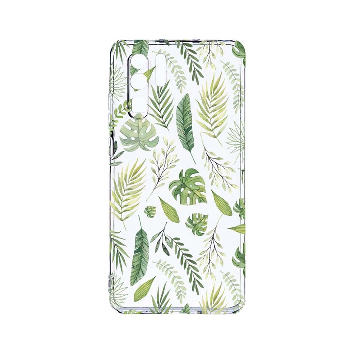 Силиконов калъф BestCase за Huawei P30 Pro, Feathers, Camera Protection, Clear Silicon 2.0MM, T 77