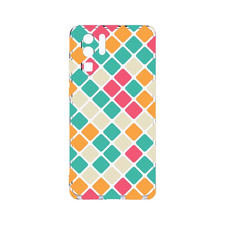 Силиконов калъф BestCase за Huawei P30 Pro, Mozaic, Camera Protection, Clear Silicon 2.0MM, T 123