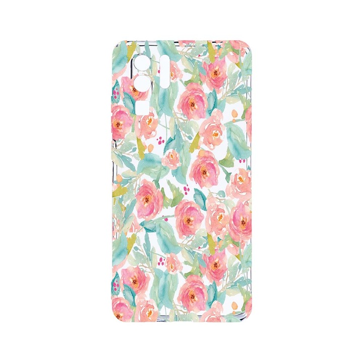Силиконов калъф BestCase за Huawei P30 Pro, Pastel Colors Collection Flowers, Camera Protection, Clear Silicon 2.0MM, T 503