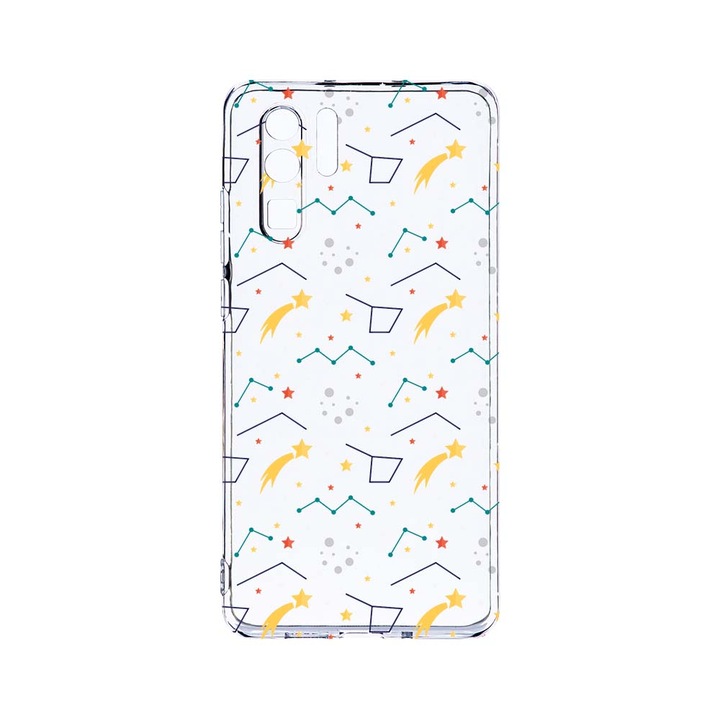 Силиконов калъф BestCase за Huawei P30 Pro, Zodiac, Camera Protection, Clear Silicon 2.0MM, T 177