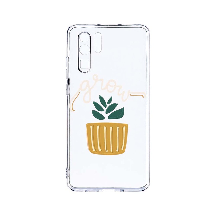 Силиконов калъф BestCase за Huawei P30 Pro, Grow, Camera Protection, Clear Silicon 2.0MM, T 490