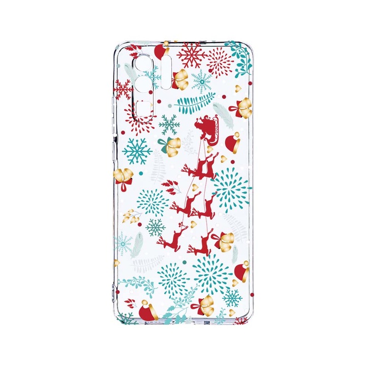 Силиконов калъф BestCase за Huawei P30 Pro, Rudolf, Camera Protection, Clear Silicon 2.0MM, T 158