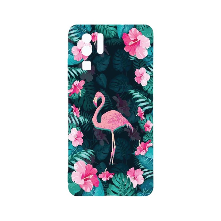 Силиконов калъф BestCase за Huawei P30 Pro, Flamingo, Camera Protection, Clear Silicon 2.0MM, T 247