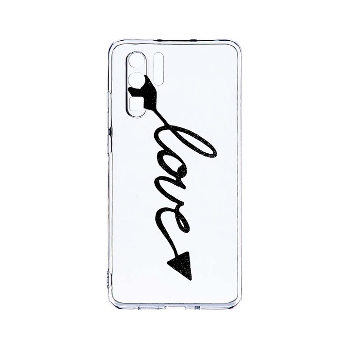 Силиконов калъф BestCase за Huawei P30 Pro, Love, Camera Protection, Clear Silicon 2.0MM, T 225