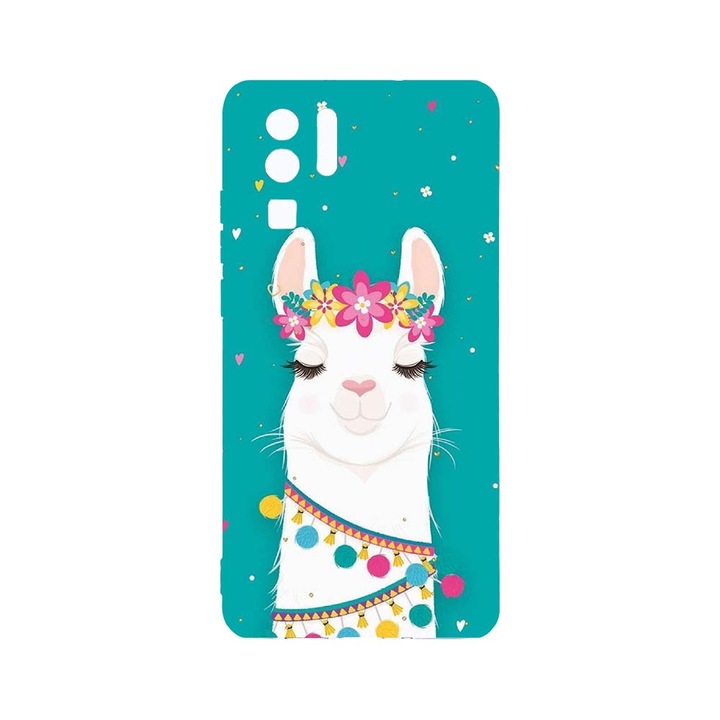 Силиконов калъф BestCase за Huawei P30 Pro, Lovely Lama, Camera Protection, Clear Silicon 2.0MM, T 248