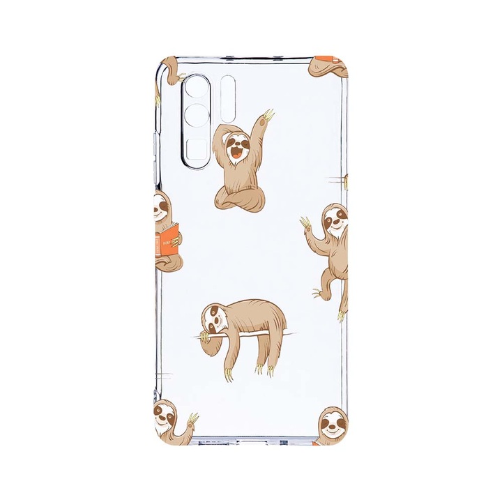 Силиконов калъф BestCase за Huawei P30 Pro, Keep Calm - Be Lazy, Camera Protection, Clear Silicon 2.0MM, T 598