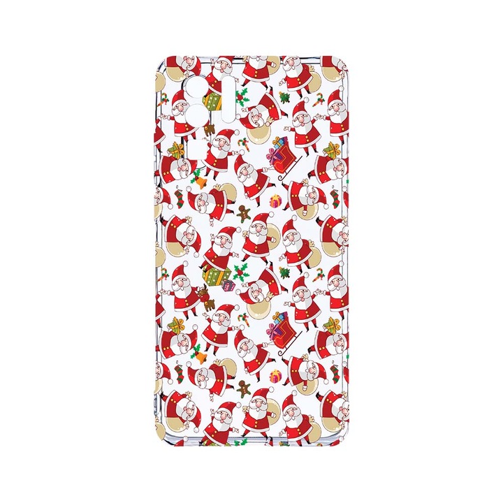 Силиконов калъф BestCase за Huawei P30 Pro, Xmas - Santa Claus, Camera Protection, Clear Silicon 2.0MM, T 315