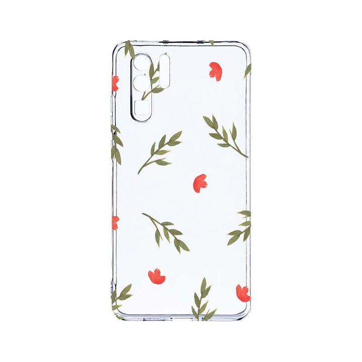 Силиконов калъф BestCase за Huawei P30 Pro, Flowers, Camera Protection, Clear Silicon 2.0MM, T 516