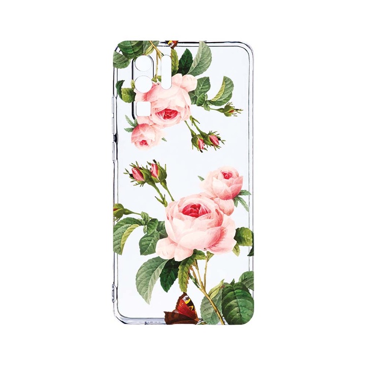 Силиконов калъф BestCase за Huawei P30 Pro, Rose, Camera Protection, Clear Silicon 2.0MM, T 172