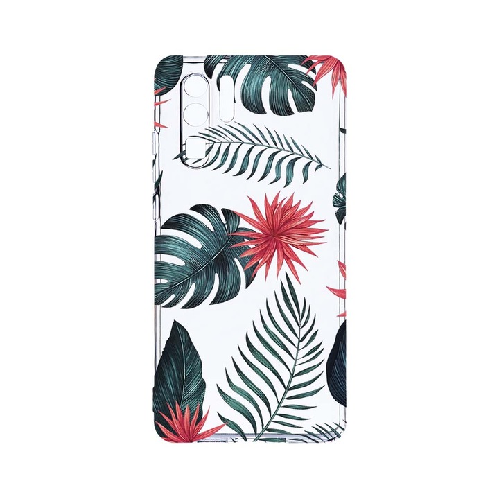 Силиконов калъф BestCase за Huawei P30 Pro, Bopical Flowers, Camera Protection, Clear Silicon 2.0MM, T 497