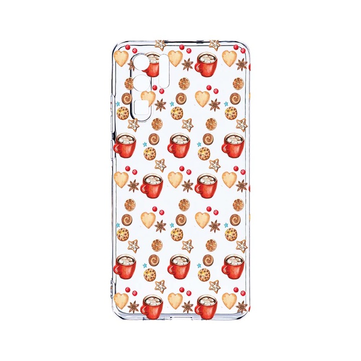 Силиконов калъф BestCase за Huawei P30 Pro, Xmas, Camera Protection, Clear Silicon 2.0MM, T 343