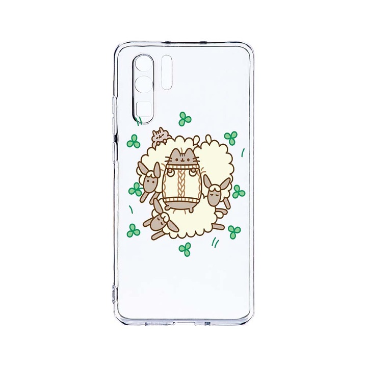 Силиконов калъф BestCase за Huawei P30 Pro, Rabbits - Lambs, Camera Protection, Clear Silicon 2.0MM, T 692