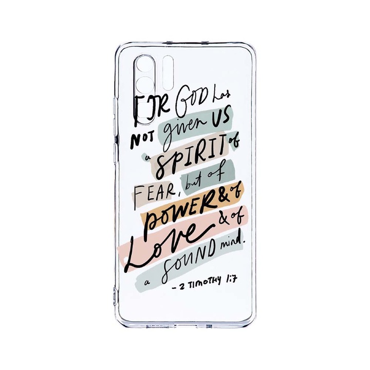 Силиконов калъф BestCase за Huawei P30 Pro, Bible, Camera Protection, Clear Silicon 2.0MM, T 481