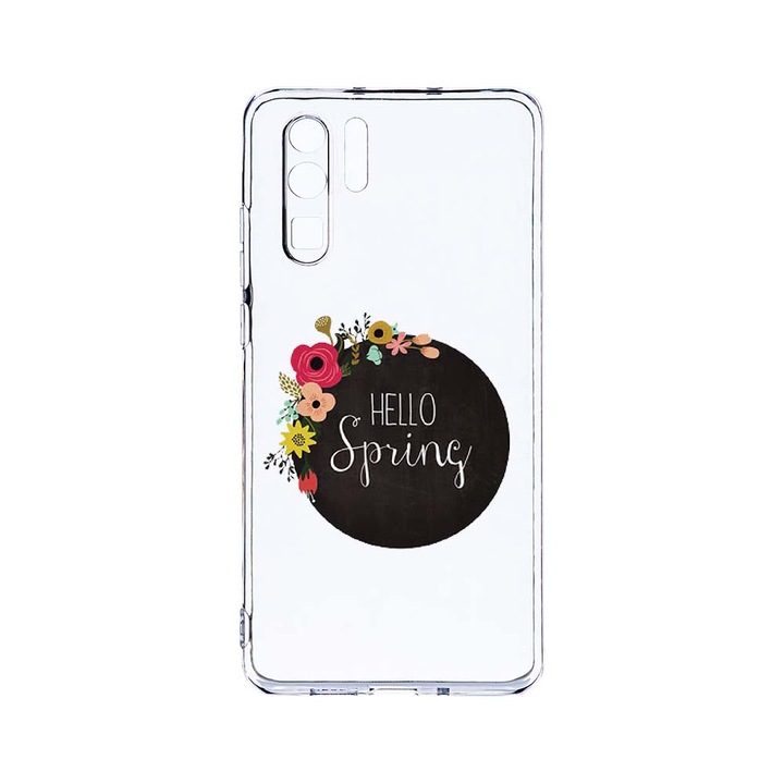 Силиконов калъф BestCase за Huawei P30 Pro, Hello Spring, Camera Protection, Clear Silicon 2.0MM, T 684