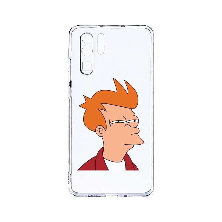 Силиконов калъф BestCase за Huawei P30 Pro, Meme, Camera Protection, Clear Silicon 2.0MM, T 663