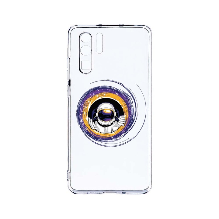 Силиконов калъф BestCase за Huawei P30 Pro, Astronaut, Camera Protection, Clear Silicon 2.0MM, T 771