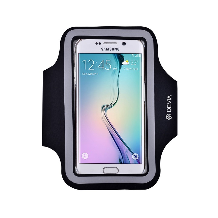 Devia Slim-Fit Univerzális Telefontartó karpánt, fekete