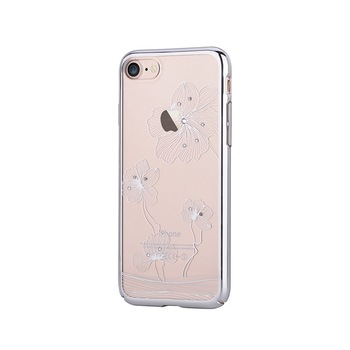 Carcasa Comma Crystal Flora 360 pentru iPhone 8 / 7, (Cristale) Silver Carcasa Comma Crystal Flora 360 pentru iPhone 8 / 7, (Cristale) Silver