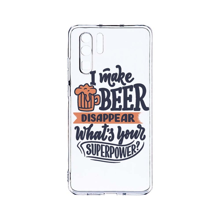 Силиконов калъф BestCase за Huawei P30 Pro, Superpower, Camera Protection, Clear Silicon 2.0MM, T 804