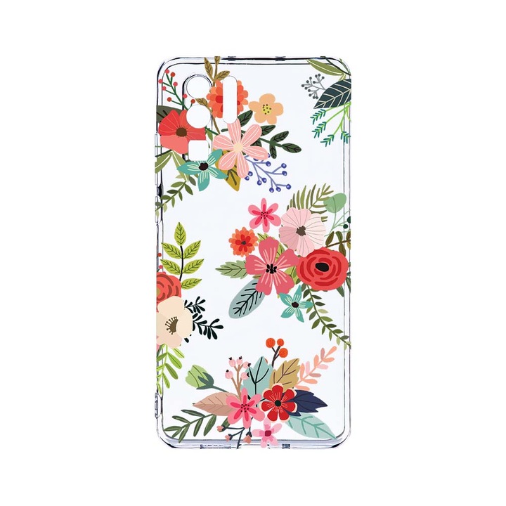 Силиконов калъф BestCase за Huawei P30 Pro, Flowers, Camera Protection, Clear Silicon 2.0MM, T 630